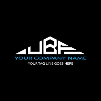 UBF letter logo creative design with vector graphic