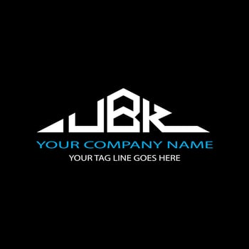 UBK letter logo creative design with vector graphic
