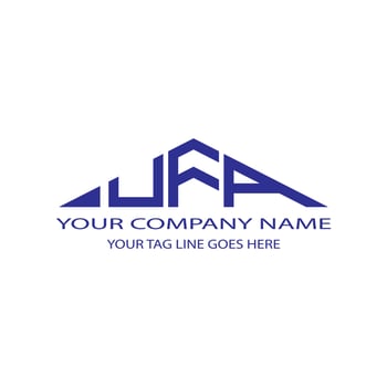 UFA letter logo creative design with vector graphic