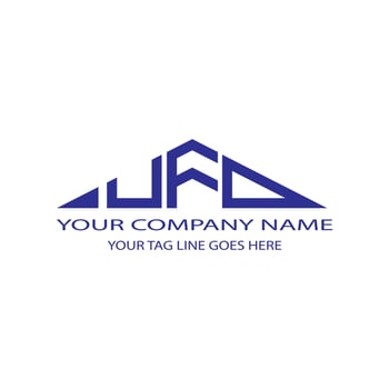 UFD letter logo creative design with vector graphic