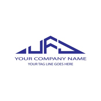 UFJ letter logo creative design with vector graphic