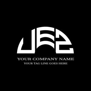 UEZ letter logo creative design with vector graphic