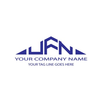 UFN letter logo creative design with vector graphic