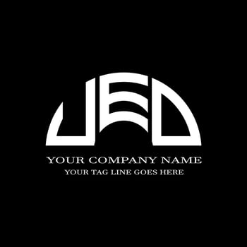 UED letter logo creative design with vector graphic