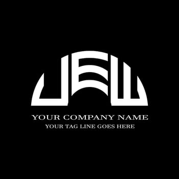 UEW letter logo creative design with vector graphic