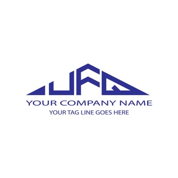 UFQ letter logo creative design with vector graphic