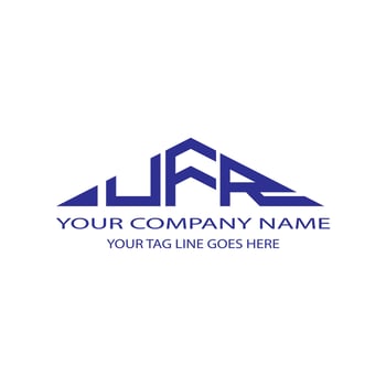 UFR letter logo creative design with vector graphic