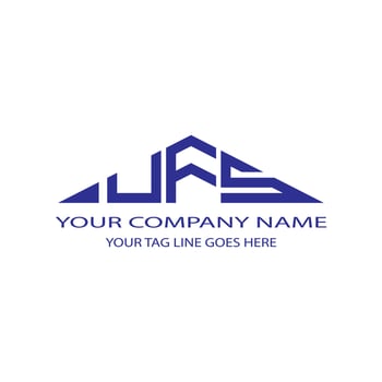 UFS letter logo creative design with vector graphic