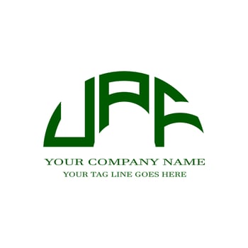 UPF letter logo creative design with vector graphic