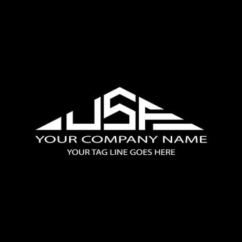 USF letter logo creative design with vector graphic