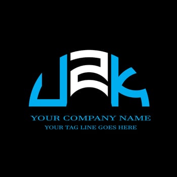 UZK letter logo creative design with vector graphic