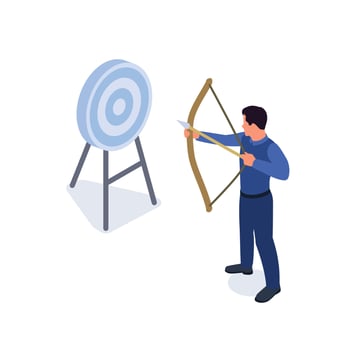 Corporate Culture Isometric Concept vector