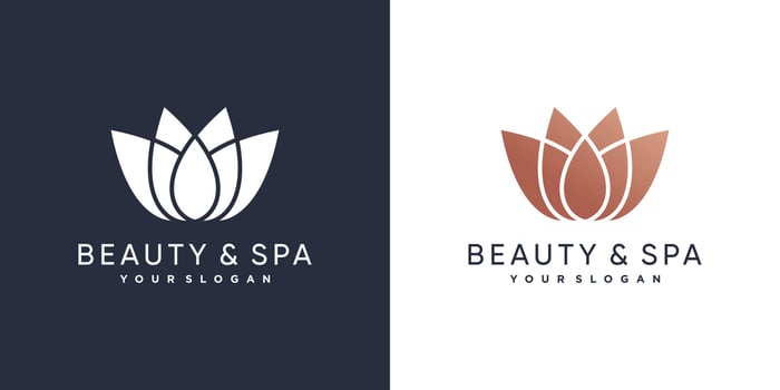Beauty and spa logo with beauty lotus concept Premium Vector part 2