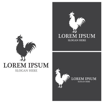 Rooster Logo Template vector
