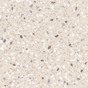 Terrazzo floor marble seamless hand crafted pattern. Traditional venetian material. Small parts of granite and quartz rocks and sprinkles mixed.Abstract vector background for architecture designs