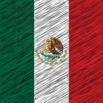 Mexico Independence Day16 September, Square Flag Design vector