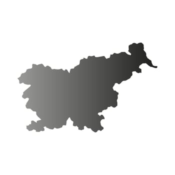 Slovenia map on white background vector