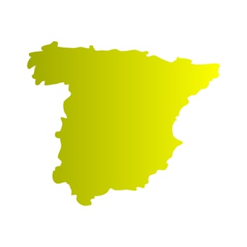 Spain map on white background vector