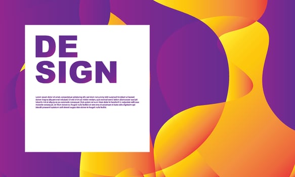 Abstract colorful liquid and curvy geometric background for banner. vector