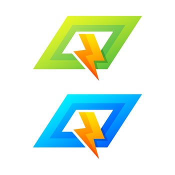 colorful letter q  logo design vector