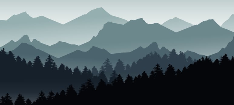 vector mountain landscape nature background . travel adventure vector illustration