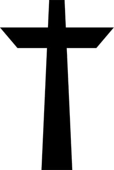 Black Cross Vector