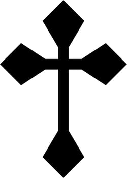 Black Cross Vector