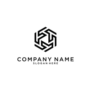 initial letter F, FF logotype company name. vector