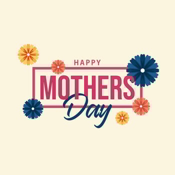 Happy mother day. International celebration day vector template. Festival worldwide illustration.