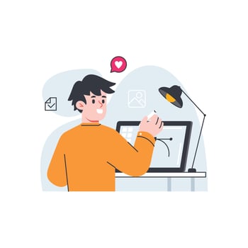 Graphic designer illustration vector