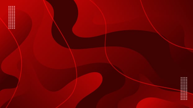 abstract modern red wave overlap, dynamic swirl with gradient color wallpaper vector