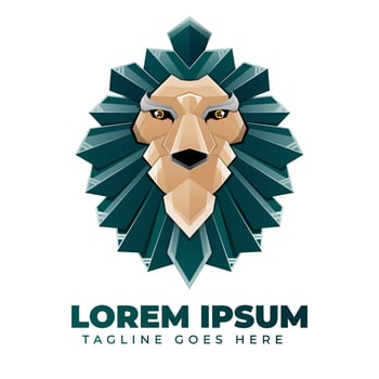 Lion Gradient Logo Template vector