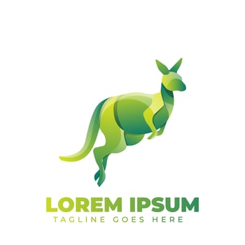 Kangaroo Logo Template vector