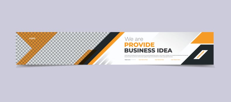 Creative youtube channel art or youtube header template vector