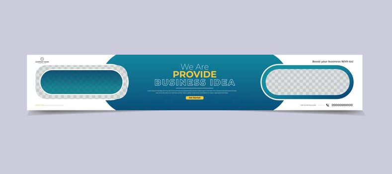 Channel  Banner template design vector