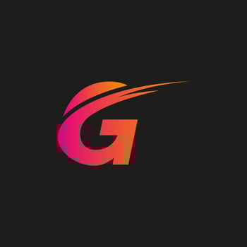letter G wings logo design concept template free vector file
