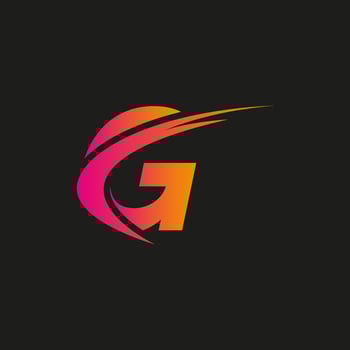 letter G wings logo design concept template free vector file