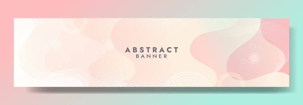 Abstract Pink Fluid Wave Banner Template vector