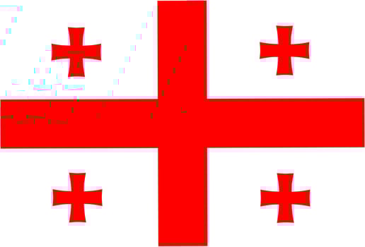 national flag of georgia vector