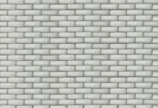 Grey bricks wall background vector