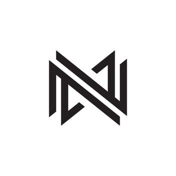 Letter N or NN monogram logo design vector. vector
