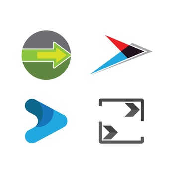 Arrow illustration logo vector
