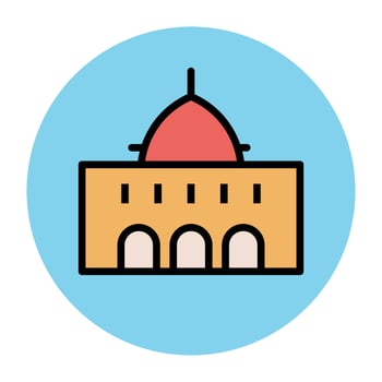 Trendy Temple Concepts vector