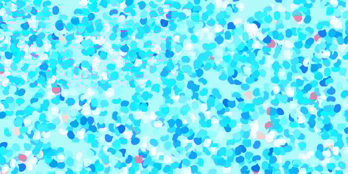 Light blue, red vector background with random forms.