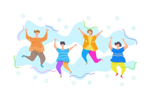 International youth day flat illustration vector