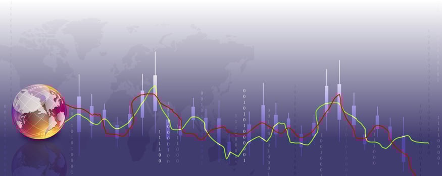trade FOREX golbe map business tech vector