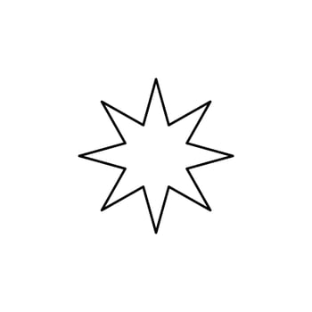Stars, Night Thin Line Icon Vector Illustration Logo Template. Suitable For Many Purposes.