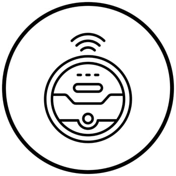 Robot Vaccum Icon Style vector