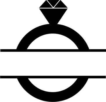 Wedding rings bundle vector