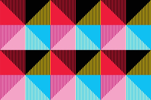 Print vector retro geometric pattern background